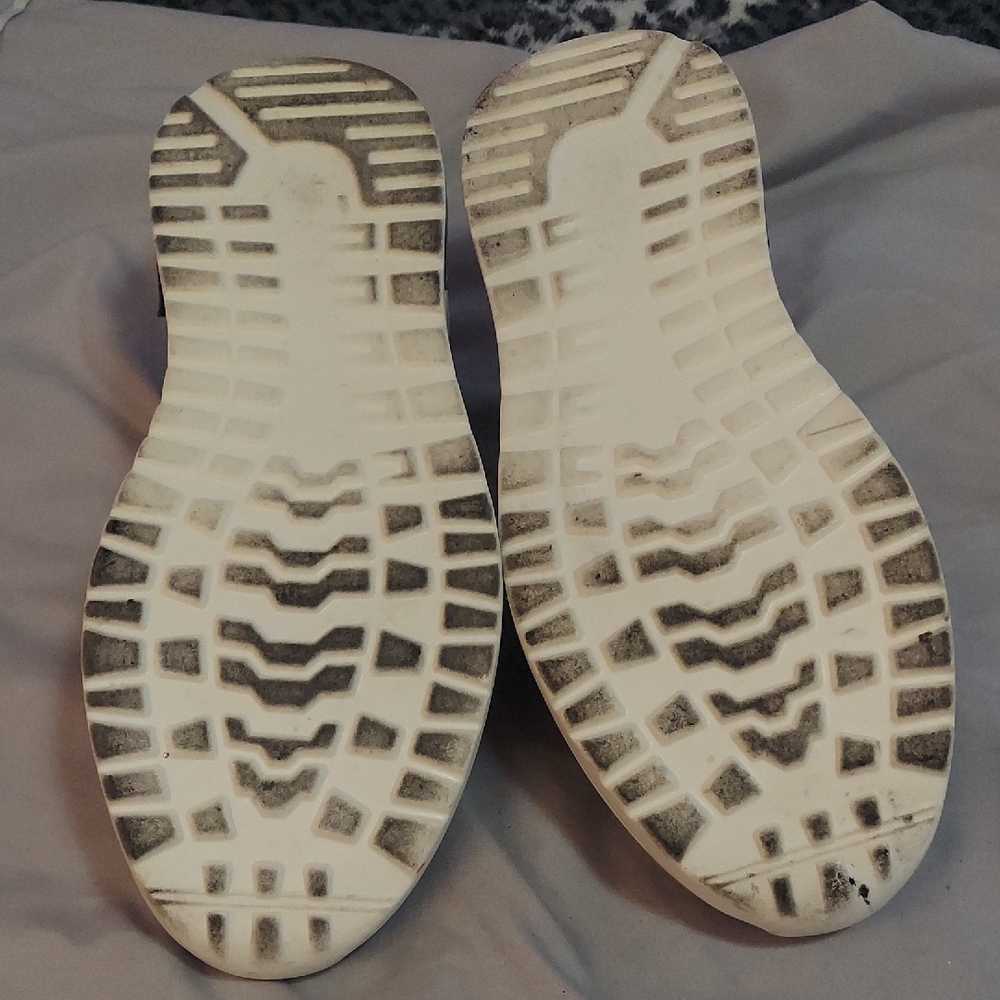 4/$12 Womens  Cream and Iridescent Slip-On Sneakers - Picture 9 of 11